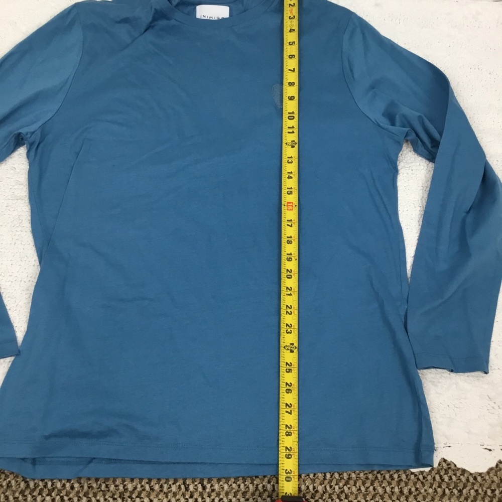 INIMIGO Classic Embroidered Heart Long Sleeve Organic Cotton T Shirt XL - Picture 6 of 9